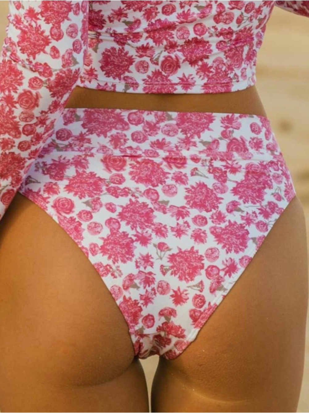 Albion Swim NEW NWT Women’s Athena Floral Bikini Set Almost Cheeky Midi Bottom - Picture 3 of 15